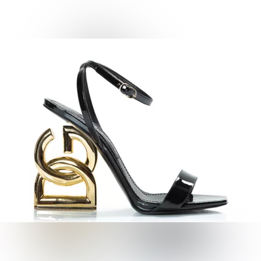 Dolce & Gabbana Black and Gold Heels - Picture 4 of 16